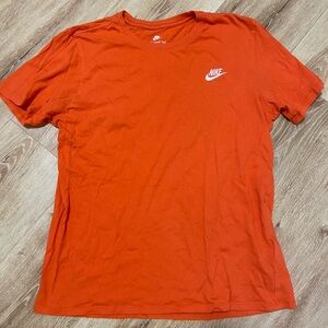 Orange Nike T shirt